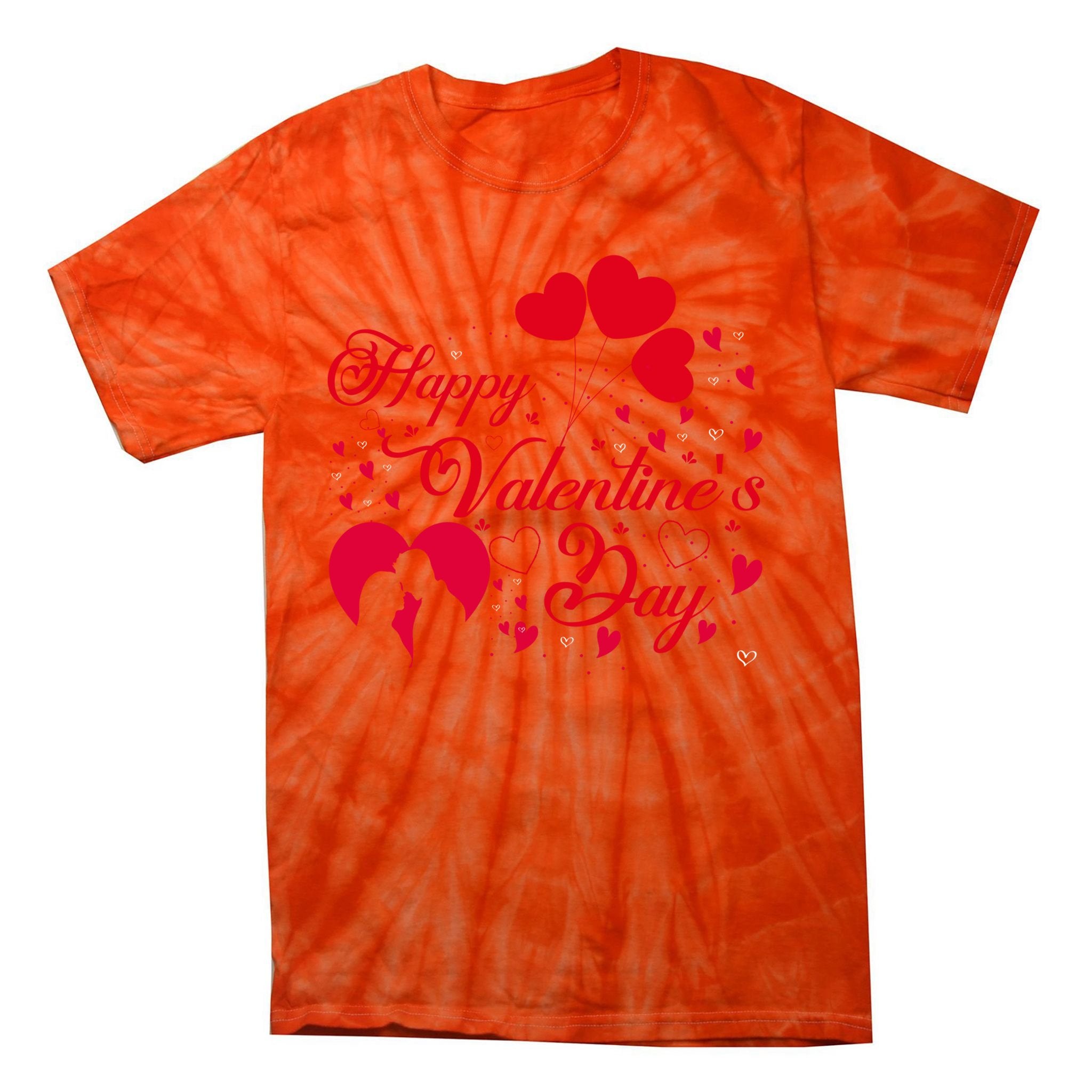 Funny Gift Happy Valentines Day Heart Love Valentine Tie-Dye T-Shirt
