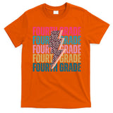 Fourth Grade Lighting Cheetah Back To School T-Shirt