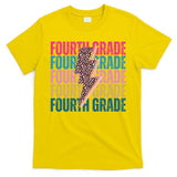 Fourth Grade Lighting Cheetah Back To School T-Shirt