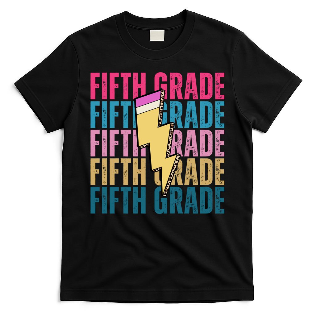Fifth Grade Lightning Pencil Back To School T-Shirt