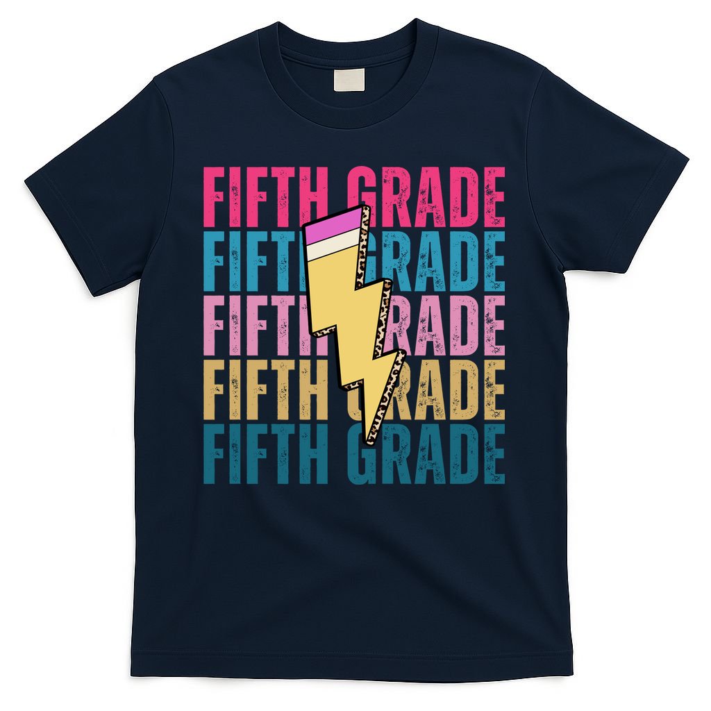 Fifth Grade Lightning Pencil Back To School T-Shirt