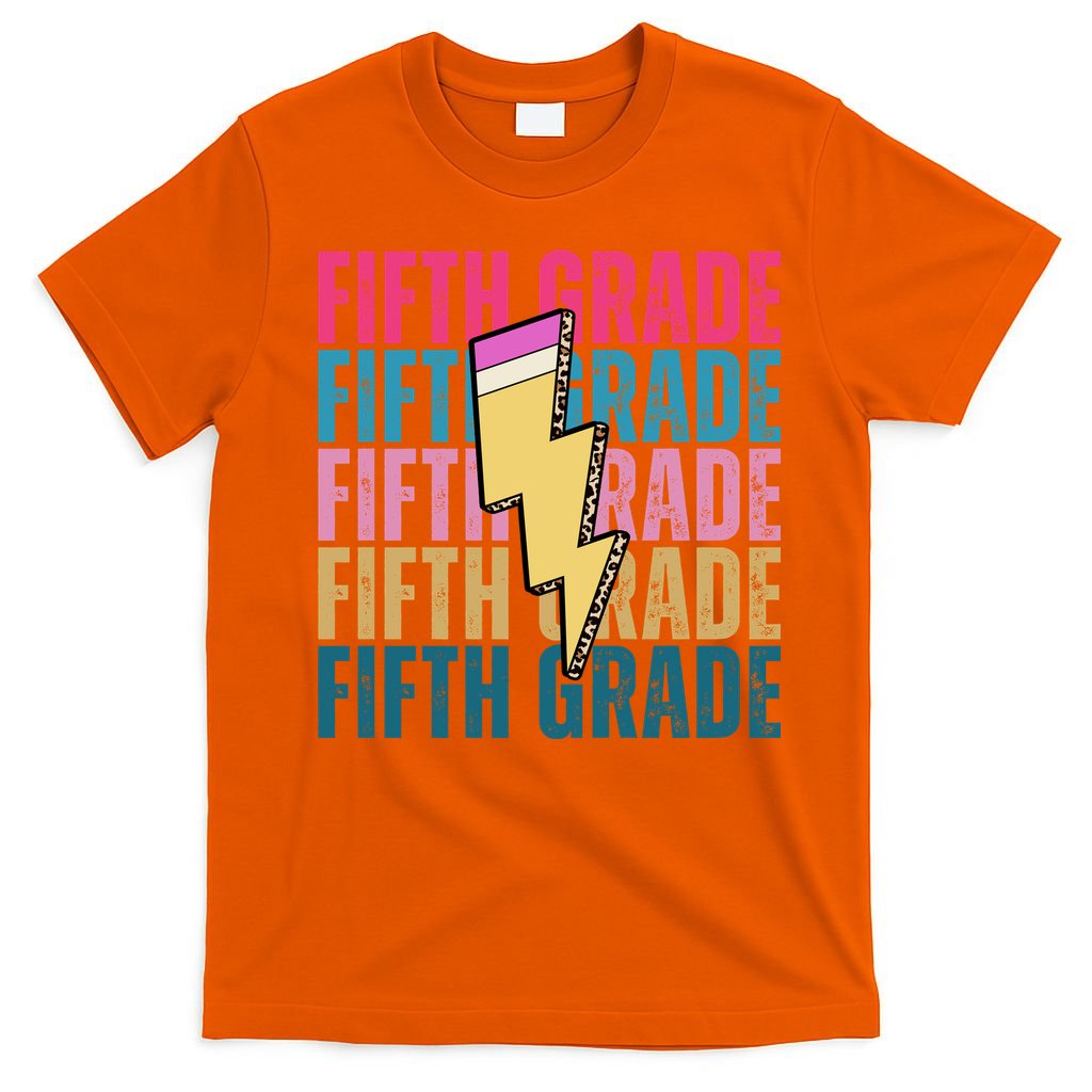 Fifth Grade Lightning Pencil Back To School T-Shirt