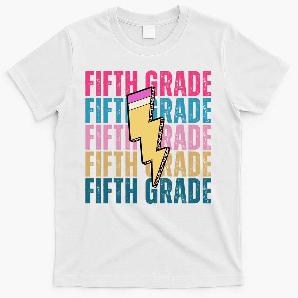 Fifth Grade Lightning Pencil Back To School T-Shirt