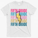Fifth Grade Lightning Pencil Back To School T-Shirt