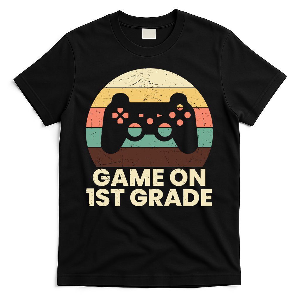 Funny Game On 1st Grade Vintage Back To School T-Shirt