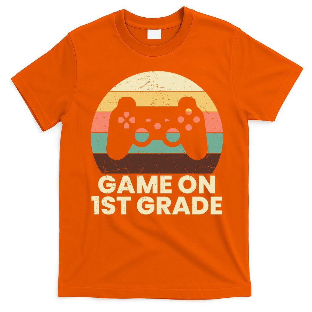 Funny Game On 1st Grade Vintage Back To School T-Shirt