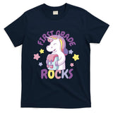 First Grade Rocks Unicorn Back To School T-Shirt