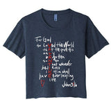 For God So Loved The World Jesus Is My Valentine Women's Crop Top Tee