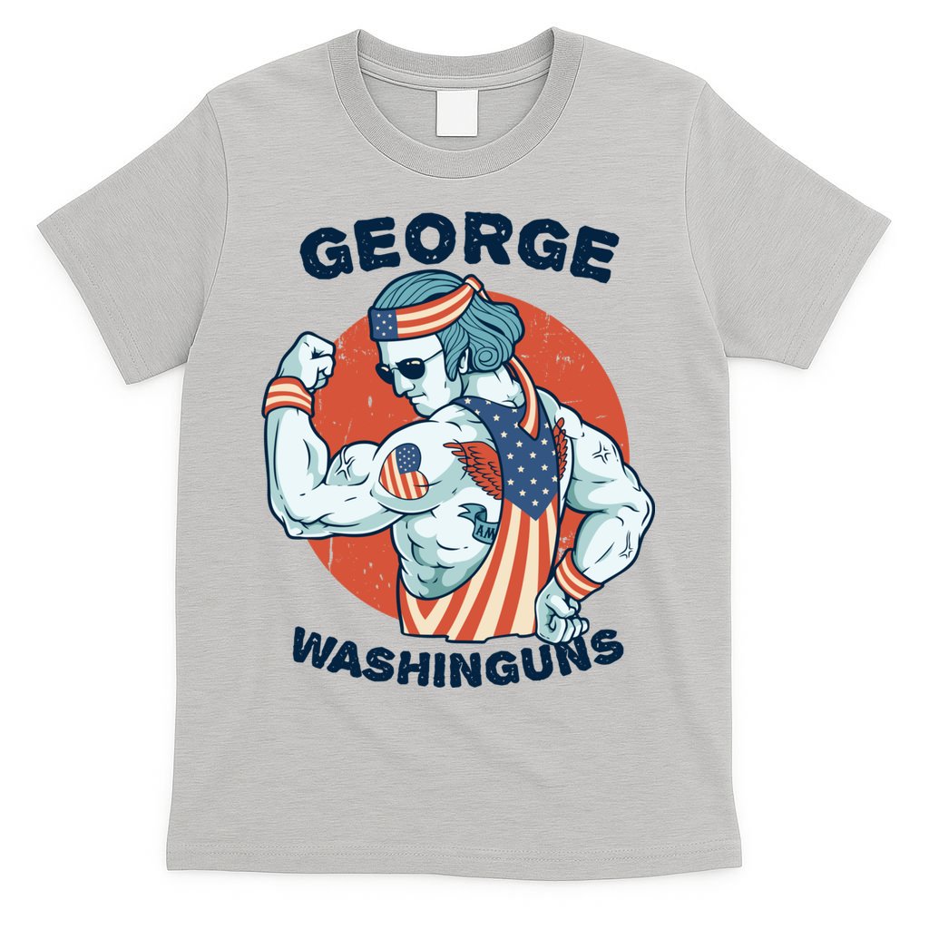 Funny George Washinguns Workout Patriotic 4th Of July Gift T-Shirt