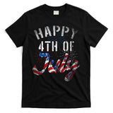 Fireworks Happy 4th Of July Us Flag American 4th Of July T-Shirt