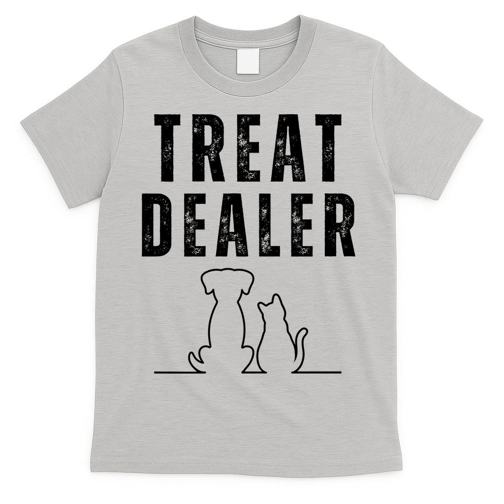 Funny Humor Dog Treat Dealer Dog Owner Dog Treats Dog Lover Pet Lover T-Shirt