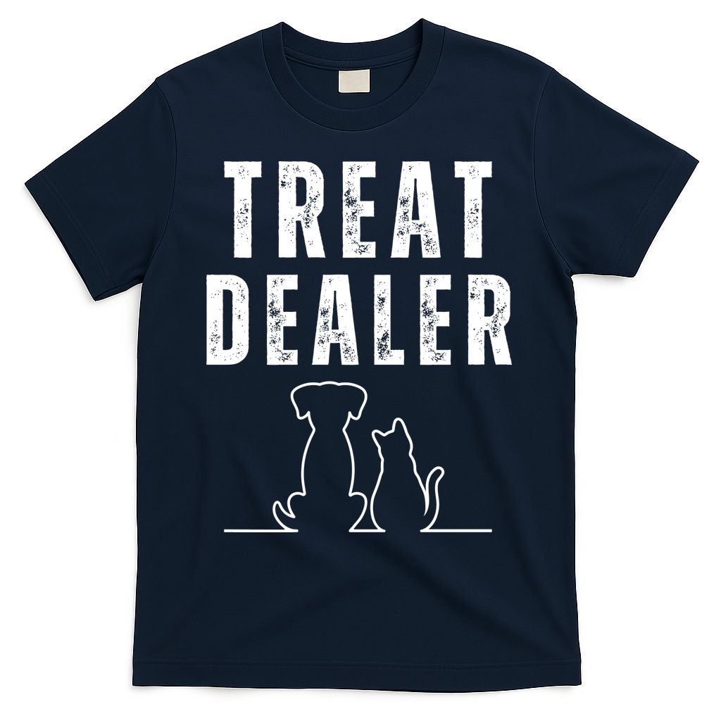 Funny Humor Dog Treat Dealer Dog Owner Dog Treats Dog Lover Pet Lover T-Shirt