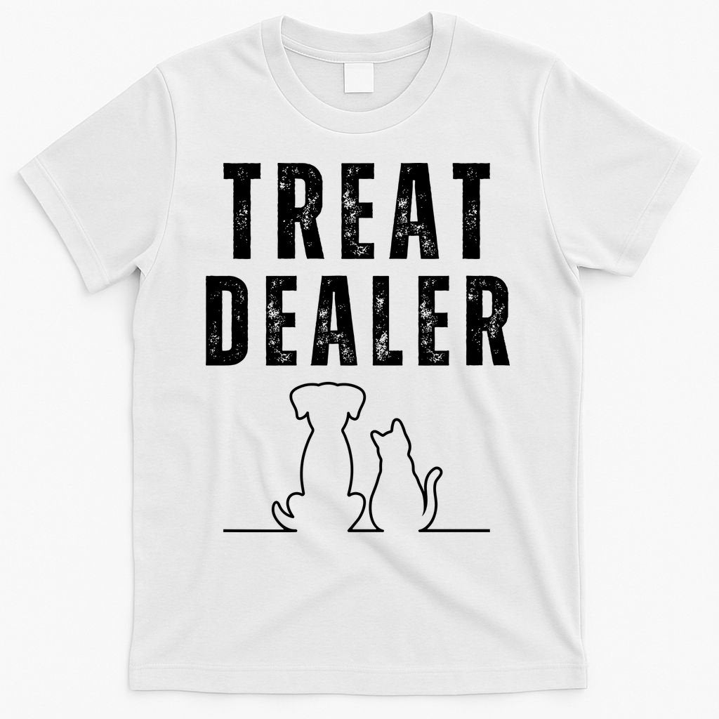 Funny Humor Dog Treat Dealer Dog Owner Dog Treats Dog Lover Pet Lover T-Shirt