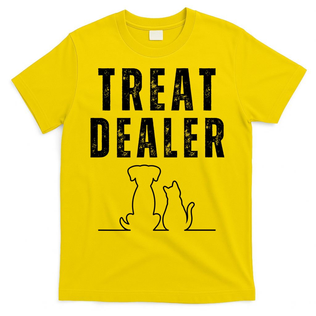 Funny Humor Dog Treat Dealer Dog Owner Dog Treats Dog Lover Pet Lover T-Shirt