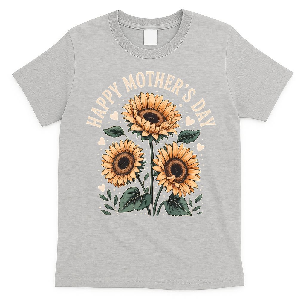 Funny Happy Mothers Day Cute Floral For Women Mom Grandma T-Shirt