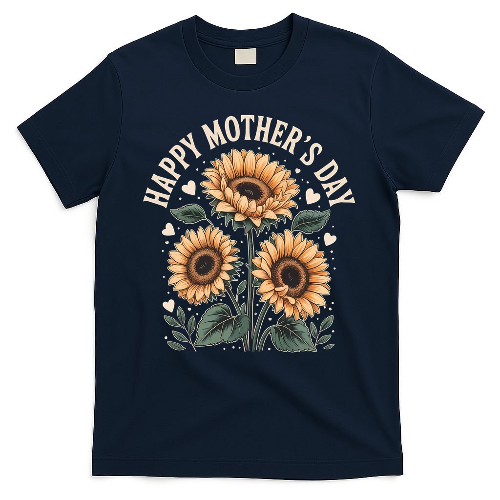 Funny Happy Mothers Day Cute Floral For Women Mom Grandma T-Shirt