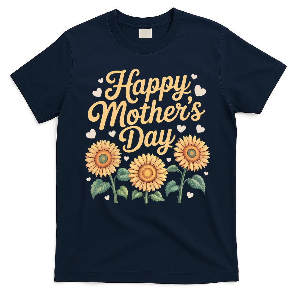 Funny Happy Mothers Day Cute Floral For Women Mom Grandma T-Shirt