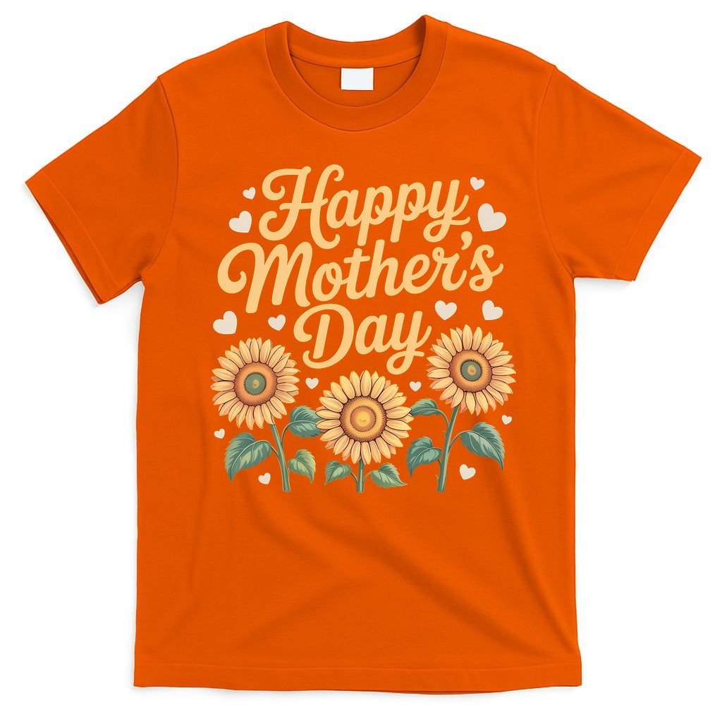 Funny Happy Mothers Day Cute Floral For Women Mom Grandma T-Shirt