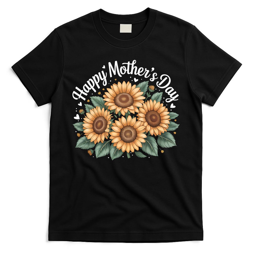 Funny Happy Mothers Day Cute Floral For Women Mom Grandma T-Shirt