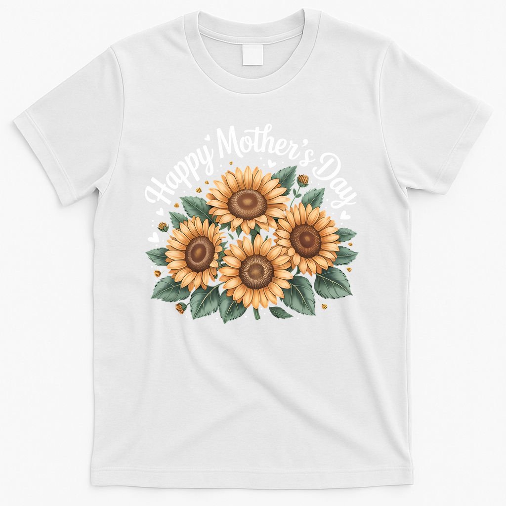 Funny Happy Mothers Day Cute Floral For Women Mom Grandma T-Shirt