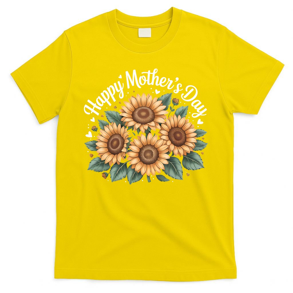 Funny Happy Mothers Day Cute Floral For Women Mom Grandma T-Shirt