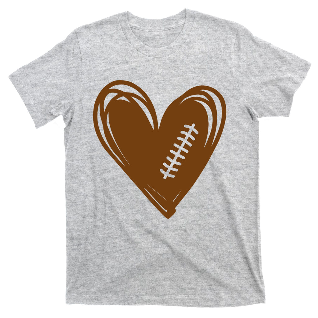 Football Heart Sport Lover T-Shirt
