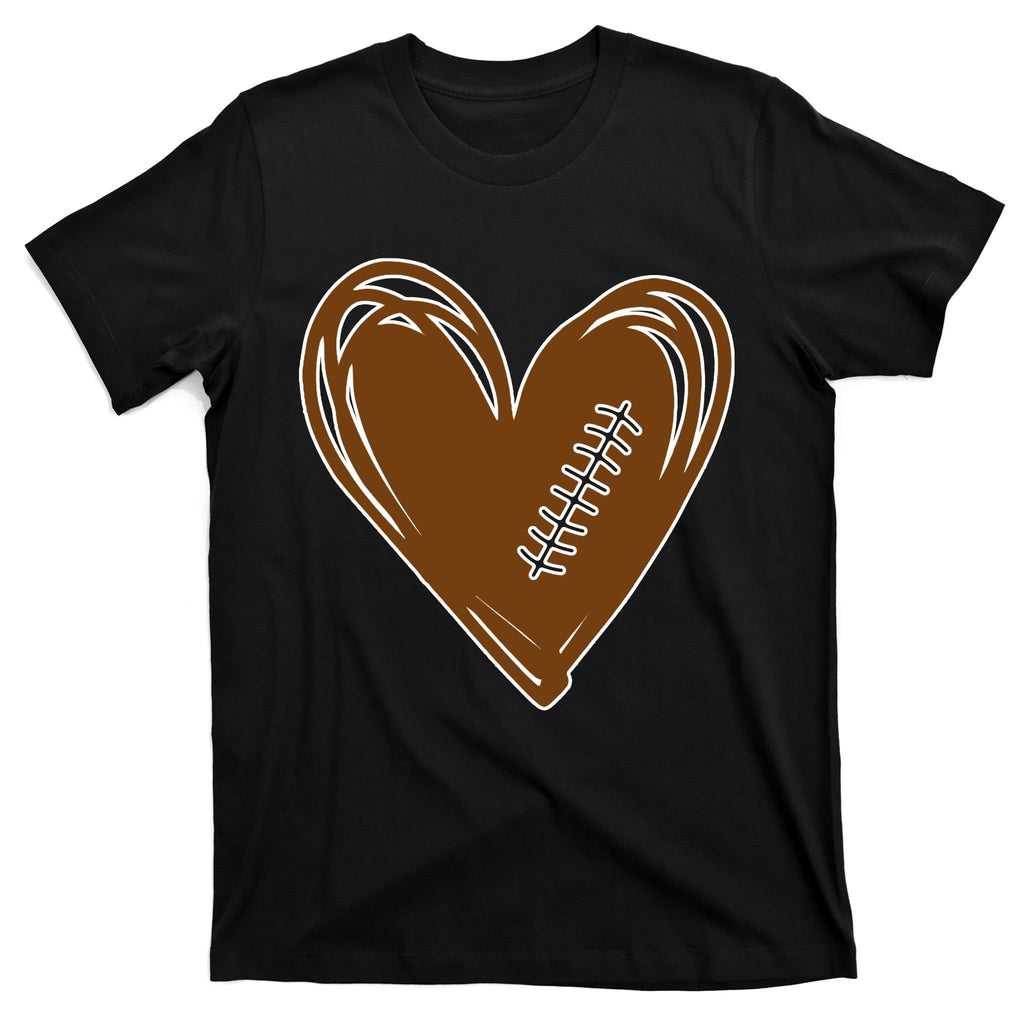 Football Heart Sport Lover T-Shirt