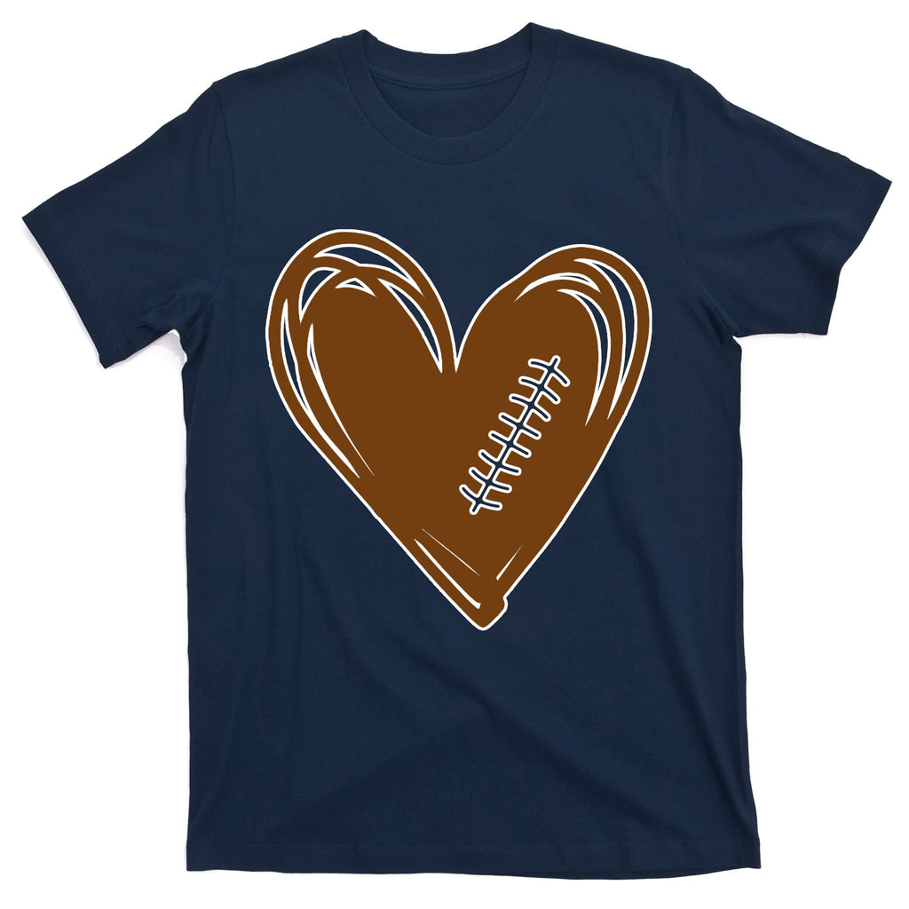 Football Heart Sport Lover T-Shirt