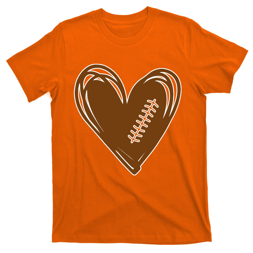 Football Heart Sport Lover T-Shirt