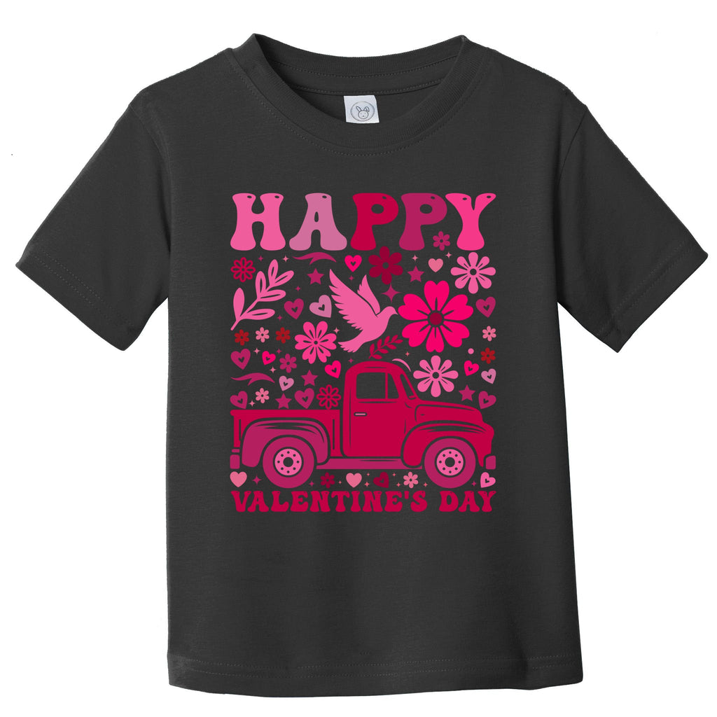 Funny Happy Valentines Day Heart Love Valentine Gift Toddler T-Shirt