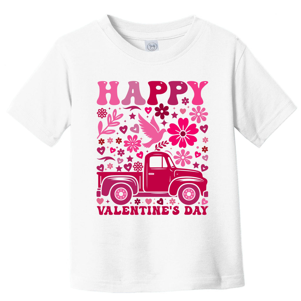 Funny Happy Valentines Day Heart Love Valentine Gift Toddler T-Shirt