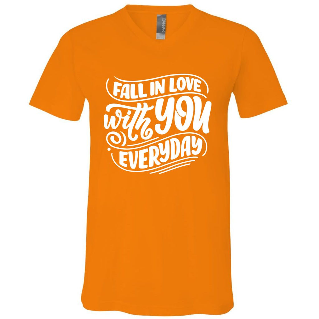 Fall In Love With You Everyday Cute Gift V-Neck T-Shirt