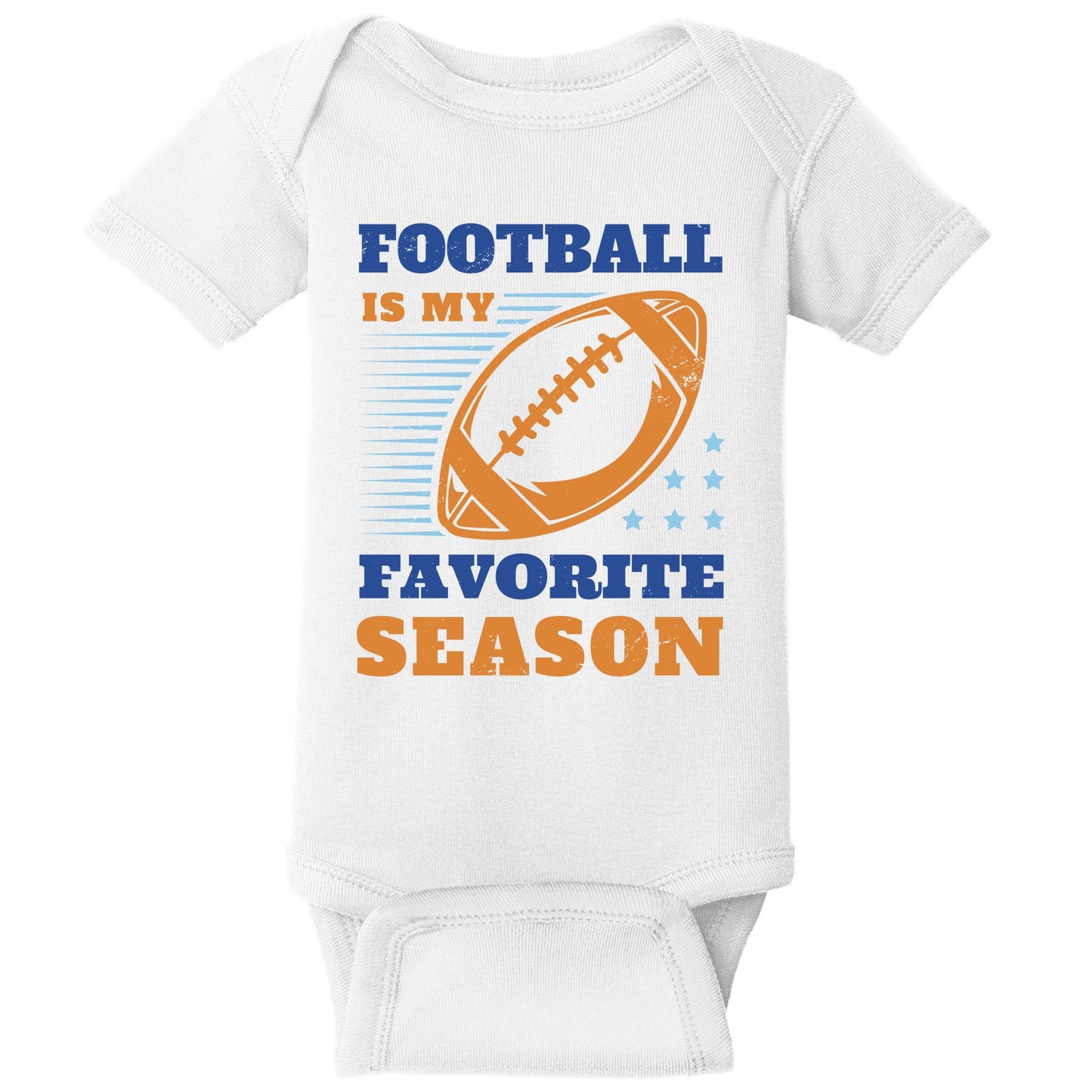 Football Is My Favorite Season Baby Bodysuit