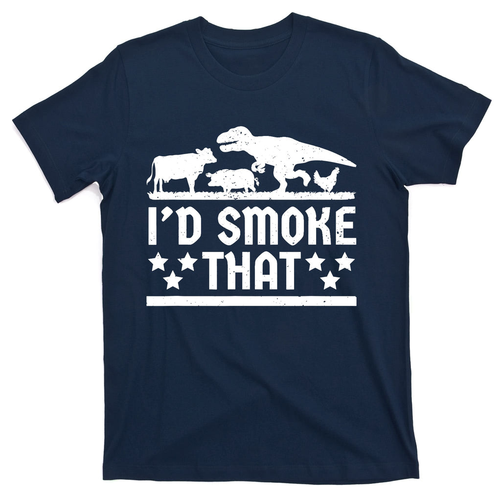 Funny Id Smoke That Bbq Barbeque Dinosaur T-Shirt