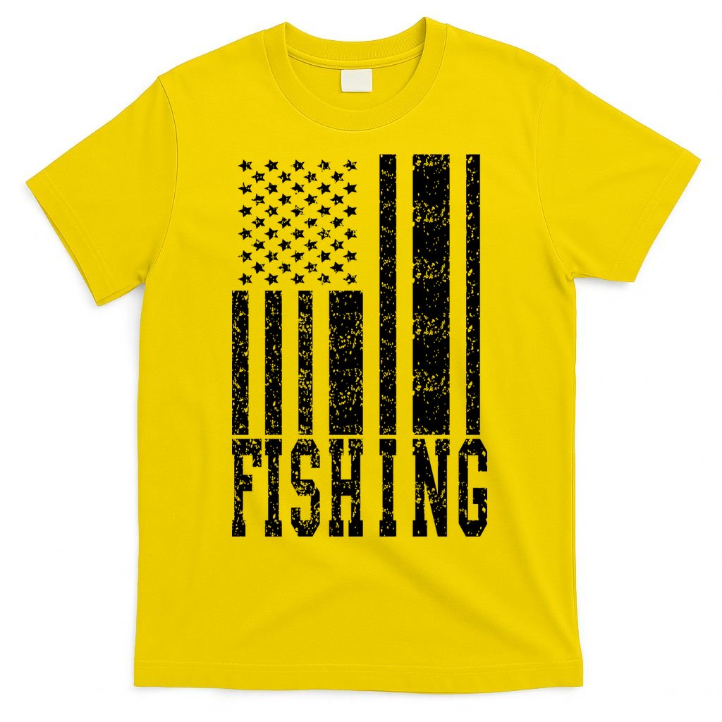 Fishing USA Flag T-Shirt