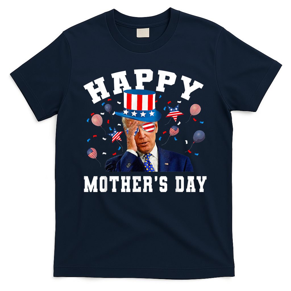 Funny Joe Biden Happy 4th Of July Confused Mother's Day T-Shirt