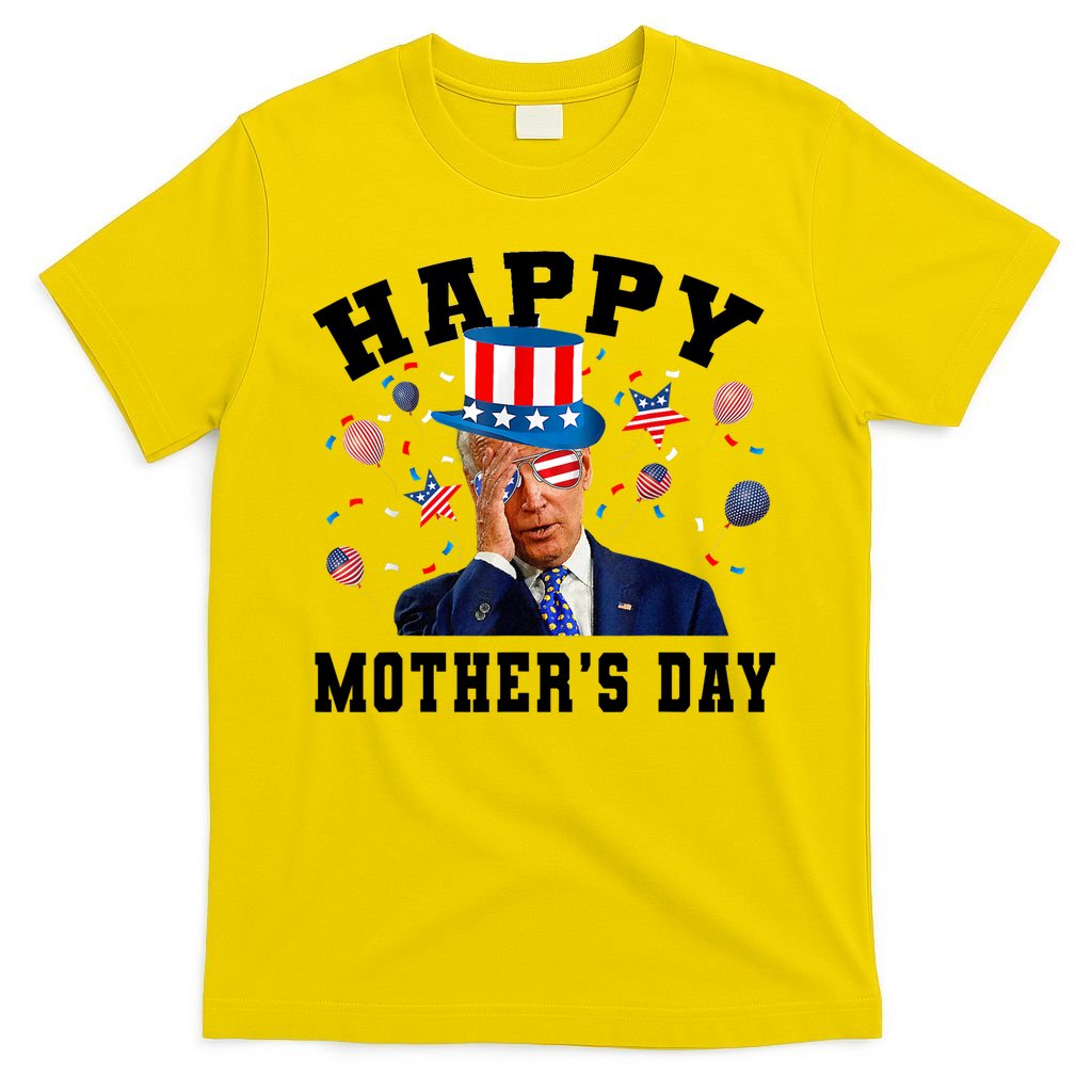 Funny Joe Biden Happy 4th Of July Confused Mother's Day T-Shirt