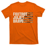 Foxtrot Juliet Bravo Camo Military Flag T-Shirt