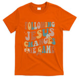 Following Jesus Changes The Game Bible Verse Teacher Retro Back To School T-Shirt