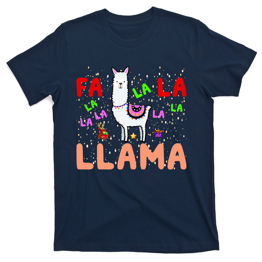 Fa La La Llama Funny Llama Christmas T-Shirt