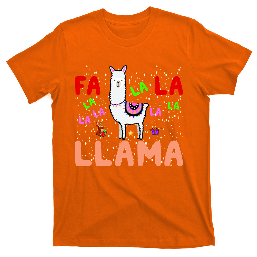 Fa La La Llama Funny Llama Christmas T-Shirt