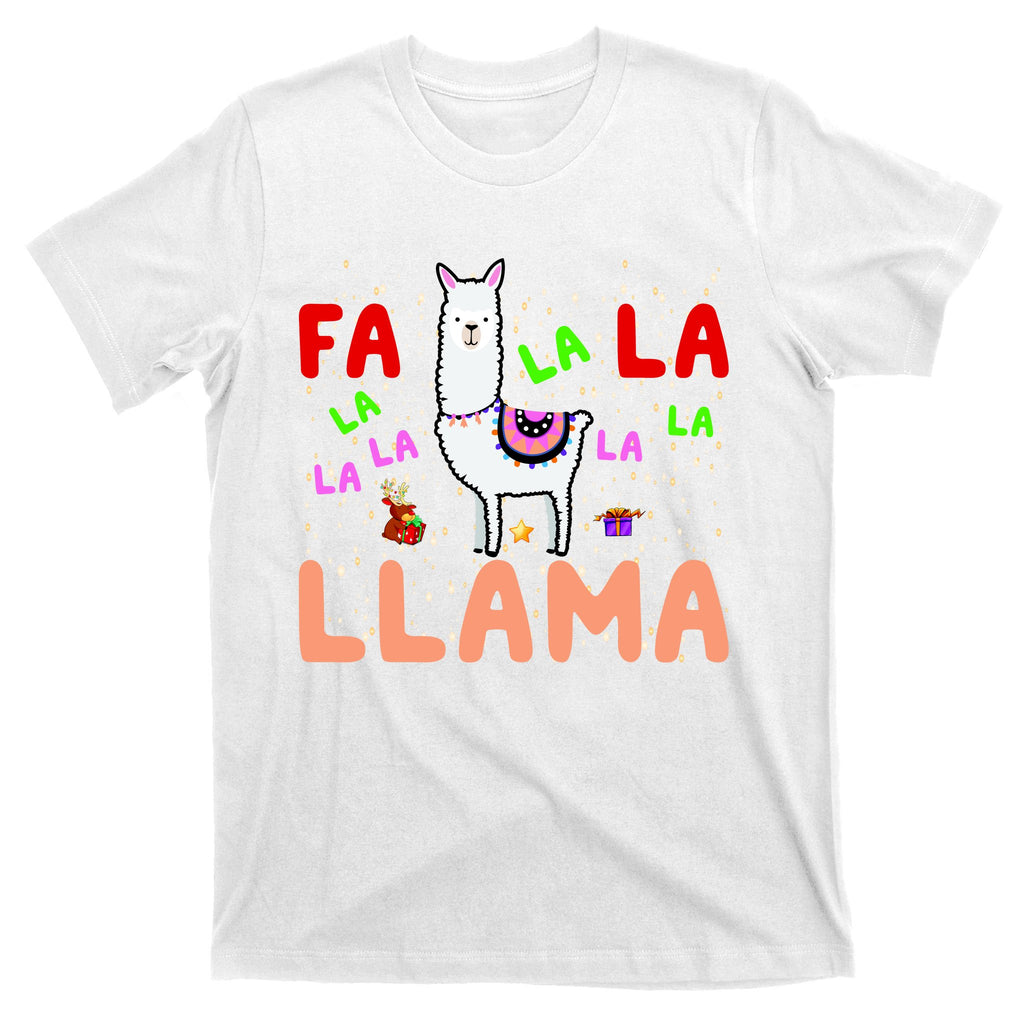 Fa La La Llama Funny Llama Christmas T-Shirt