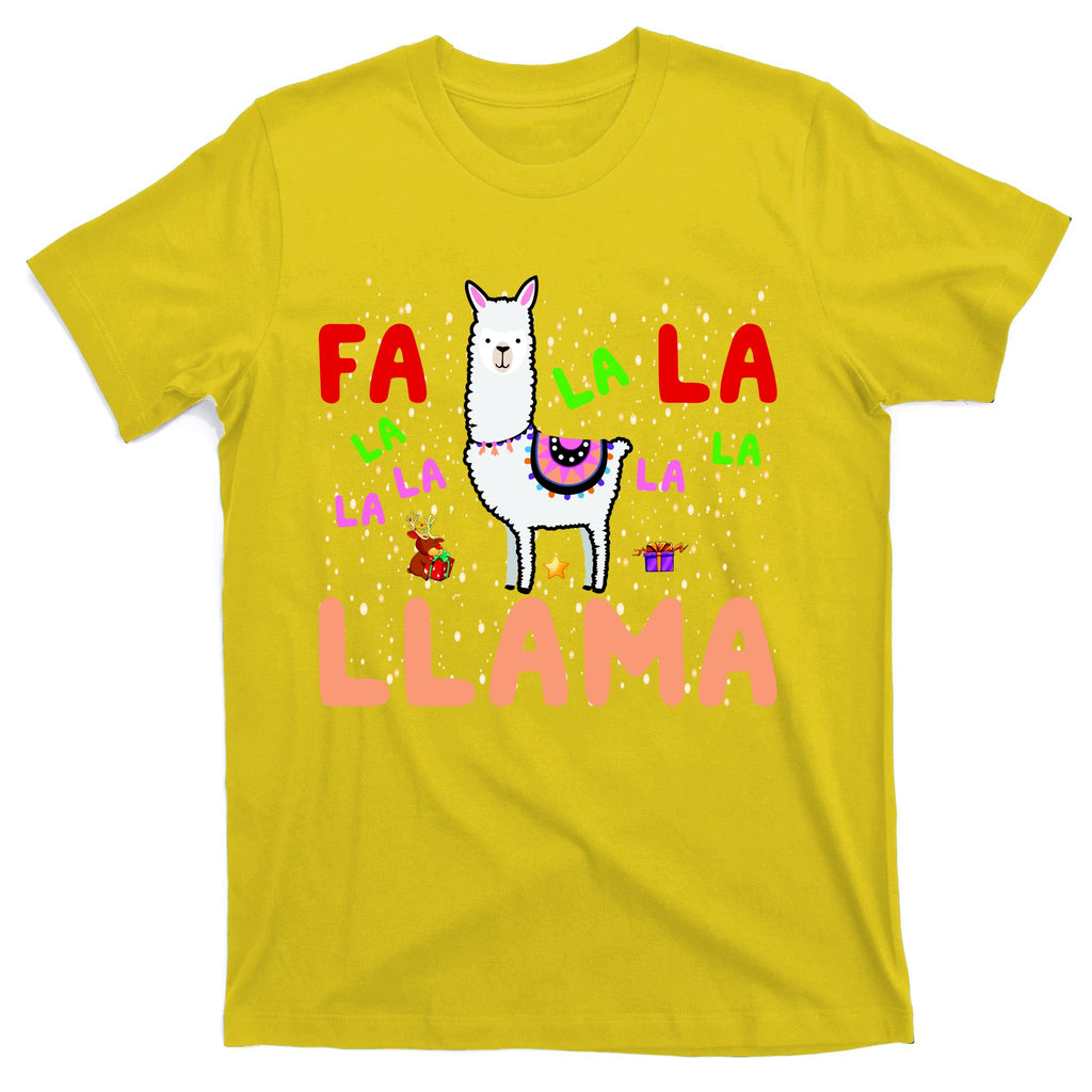 Fa La La Llama Funny Llama Christmas T-Shirt