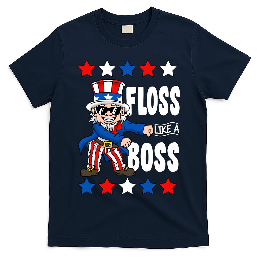 Floss Like A Boss USA 4th of July T-Shirt