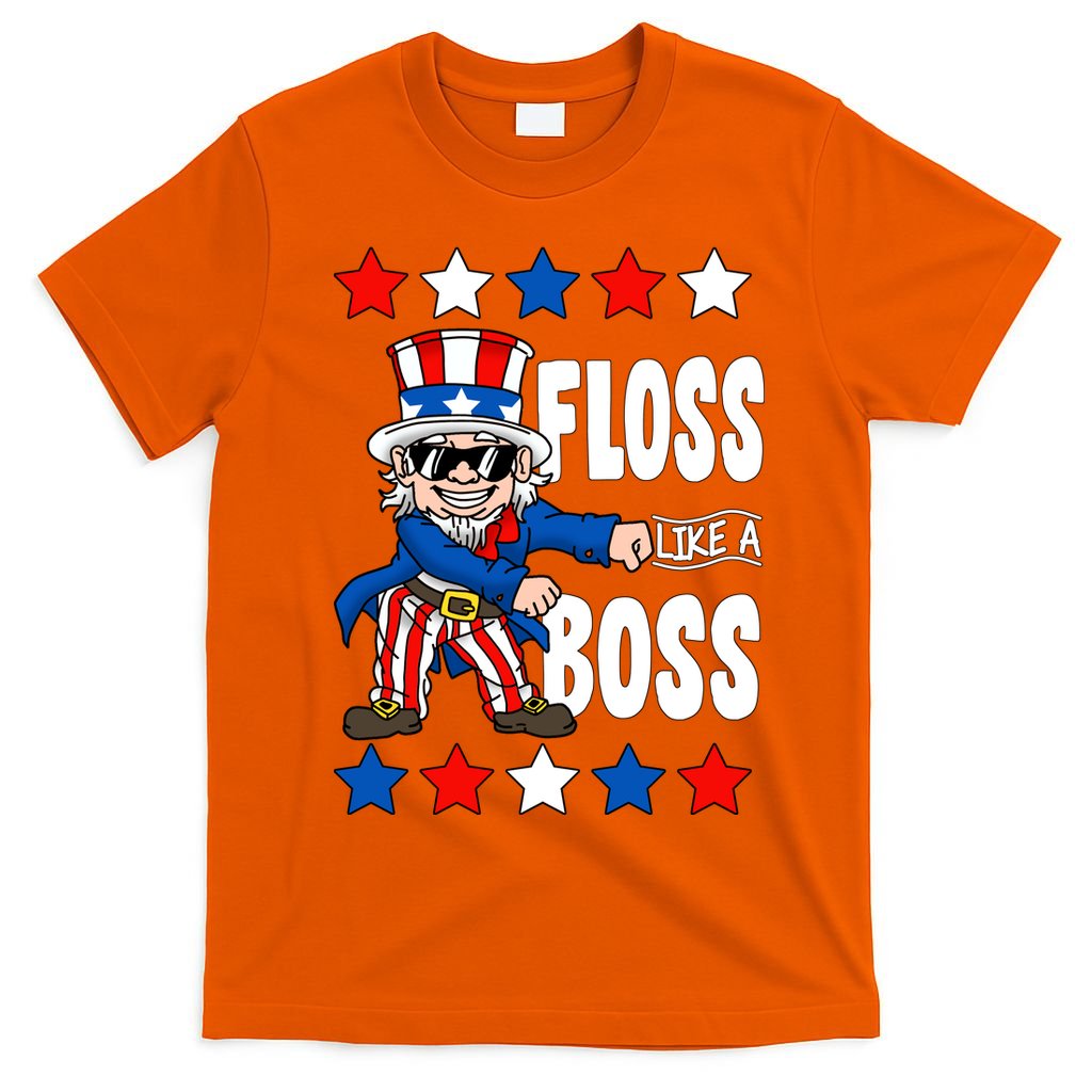 Floss Like A Boss USA 4th of July T-Shirt