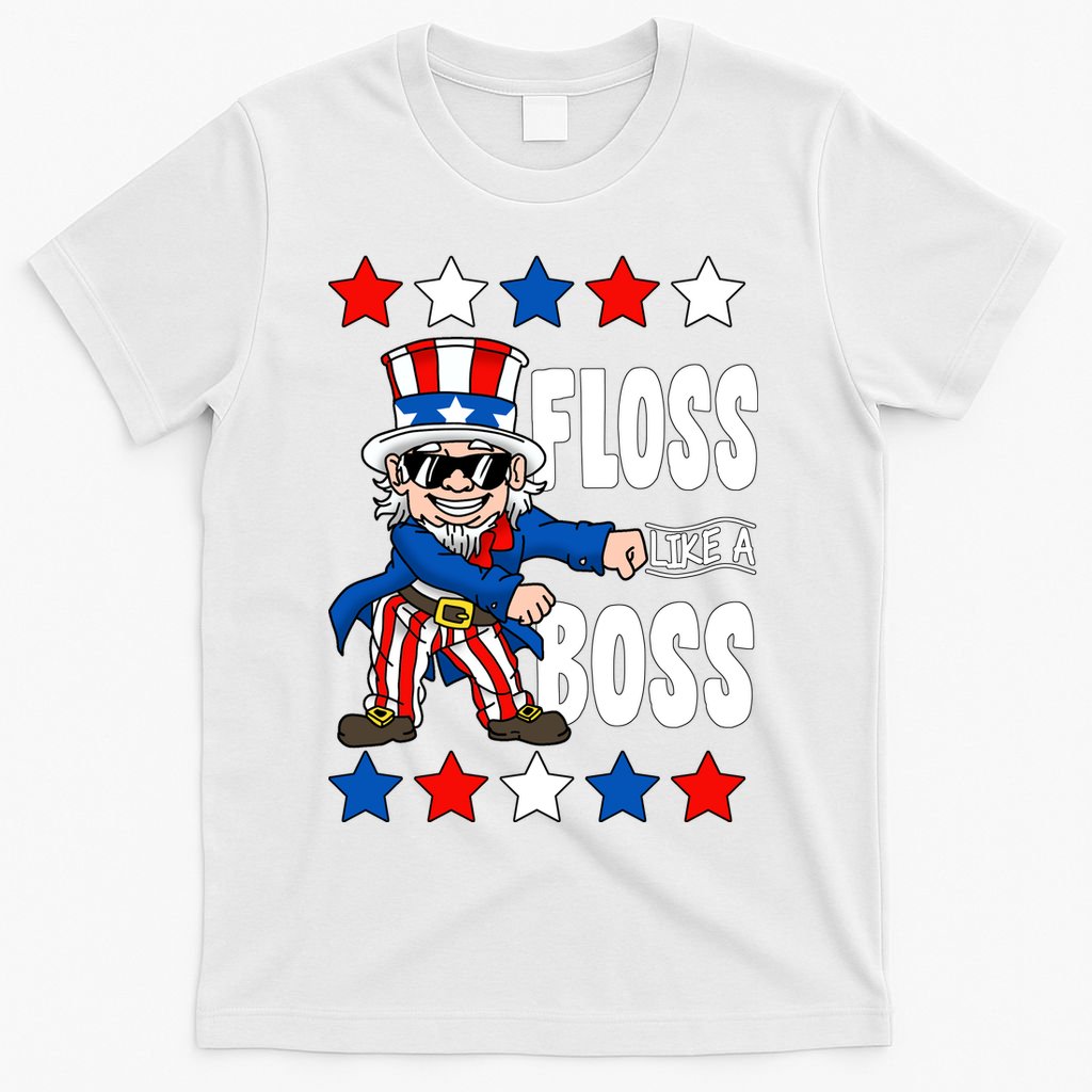 Floss Like A Boss USA 4th of July T-Shirt