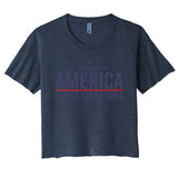 Funny Making America Great Since 1984 Design 38th Birthday Gift Women's Crop Top Tee