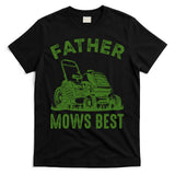 Father Mows Best Retro Vintage Funny Dad T-Shirt