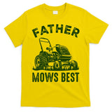 Father Mows Best Retro Vintage Funny Dad T-Shirt