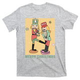Funny Merry Christmas Nut Cracker Getting Nut Cracked T-Shirt